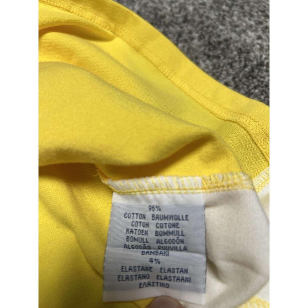 Vintage Burberry Golf Sleeveless Polo Top Yellow Racerback Tennis - Picture 6 of 11